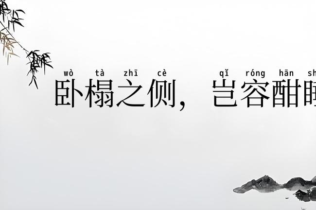 卧榻之侧,岂容酣睡