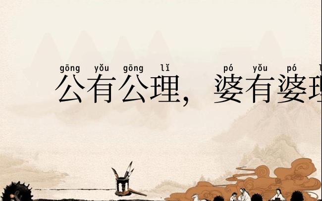 公有公理,婆有婆理