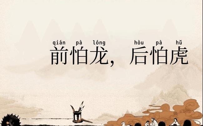 前怕龙,后怕虎