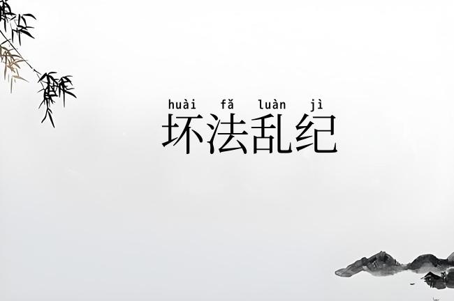 坏法乱纪