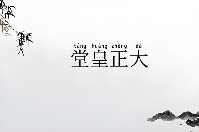 堂皇正大