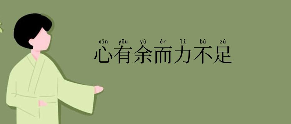 心有余而力不足