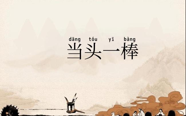 当头一棒