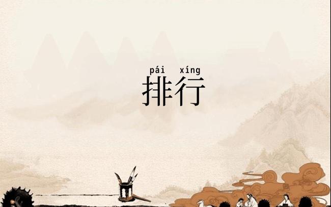 排行