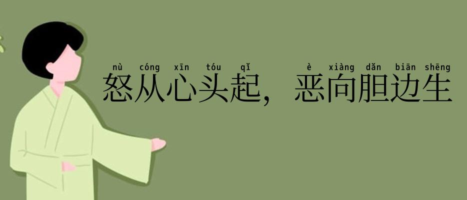 怒从心头起,恶向胆边生