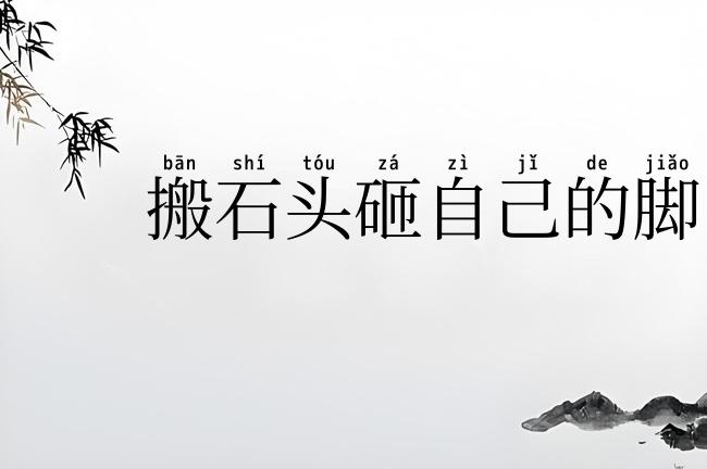 搬石头砸自己的脚