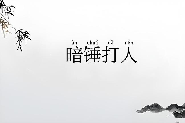 暗锤打人