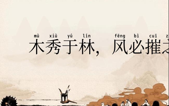 木秀于林，风必摧之