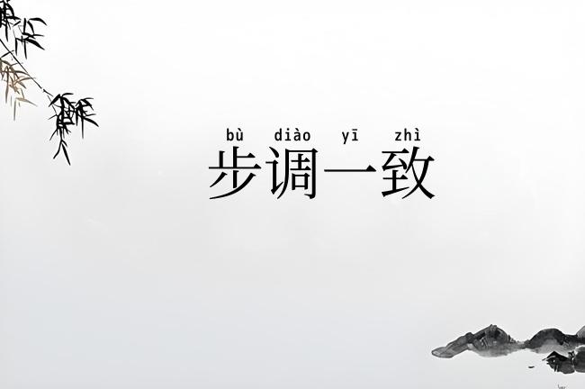 步调一致