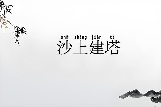 沙上建塔
