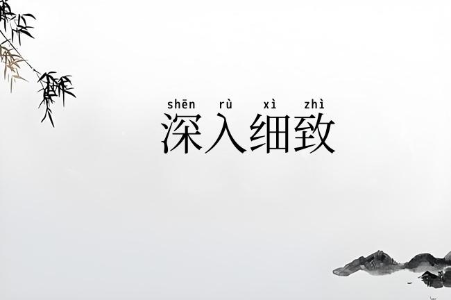 深入细致