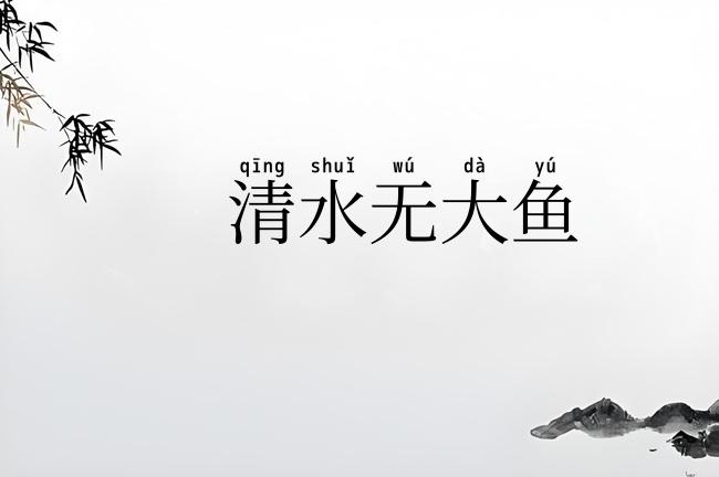 清水无大鱼