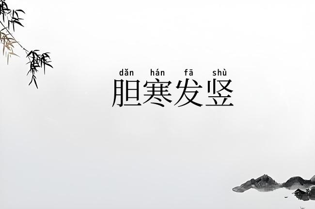 胆寒发竖