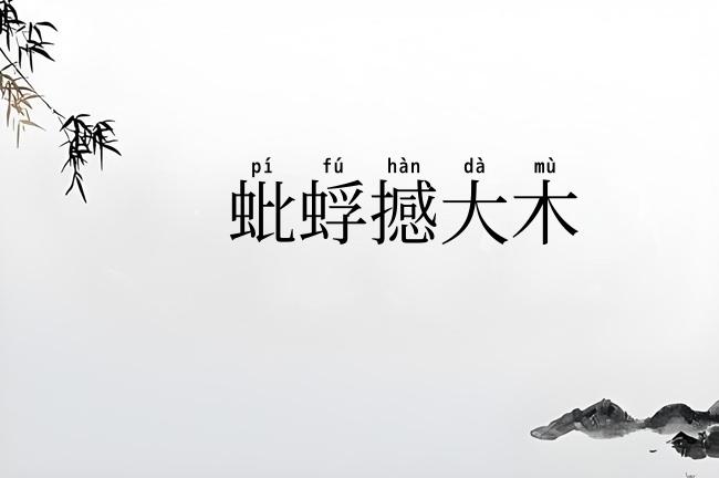 蚍蜉撼大木