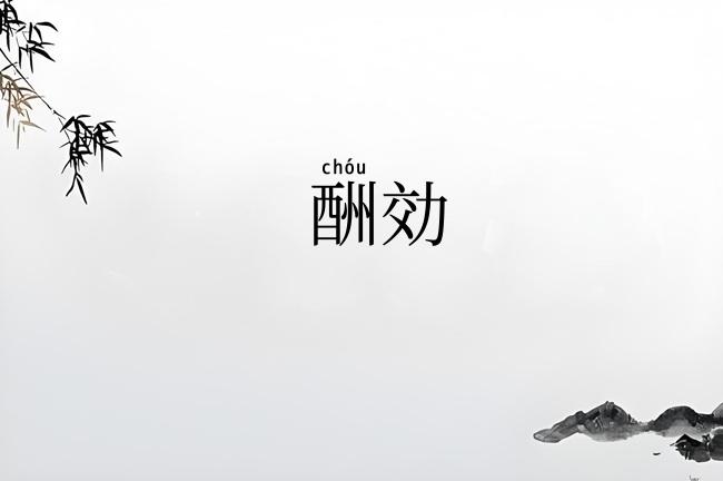 酬効